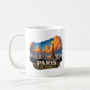 De Café ☕ “Paris – Je T’aime” Caneca