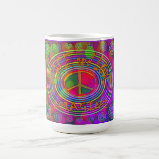 De Café Paz e amor - imagine a caneca (Centro)