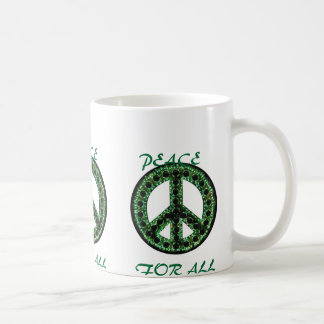De Café paz verde para toda a caneca