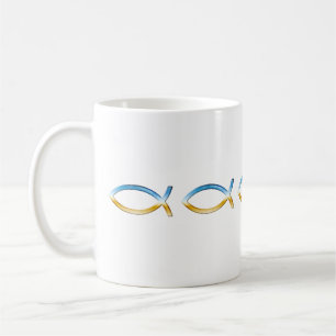 De Café Peixes cristãos - caneca
