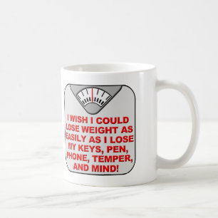 De Café Perca Peso E Minha Mente Caneca Engraçada ou Canec