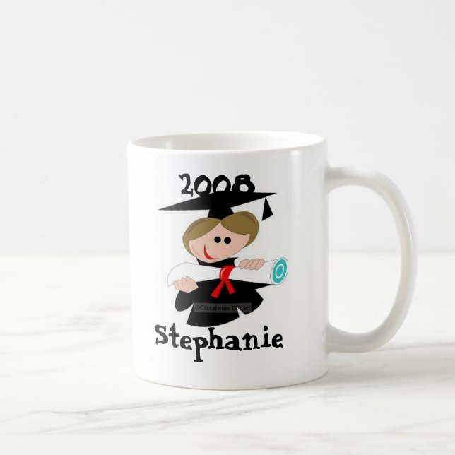 De Café Personalize a caneca 2008 da graduação (Direita)