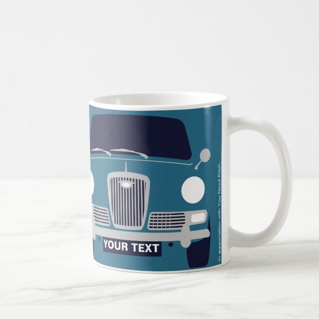 De Café Personalize a caneca Clássica Mini Wolseley Hornet (Direita)