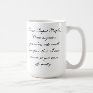 De Café Pessoas estúpidas da caneca da eficiência