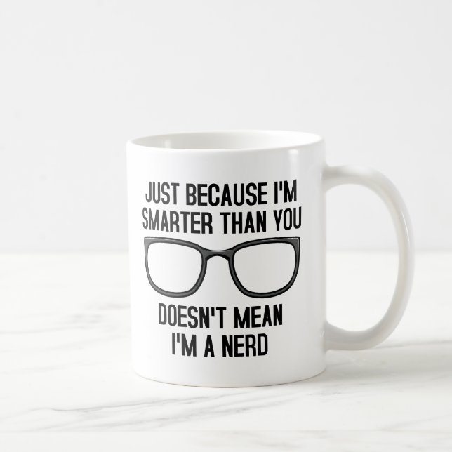De Café Pessoas Mais Inteligentes Não São Nerds Caneca Div (Direita)