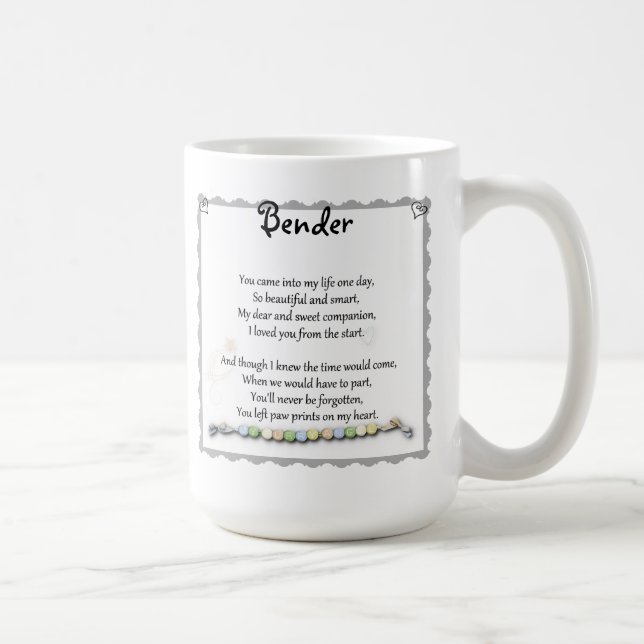 De Café Pet impressões da pata da caneca da perda do (Direita)
