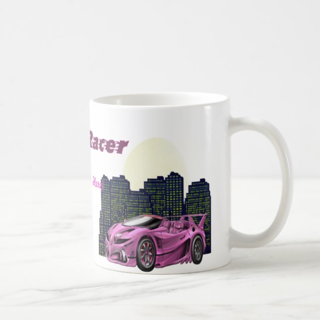 De Café Piloto personalizado da menina - caneca (Direita)