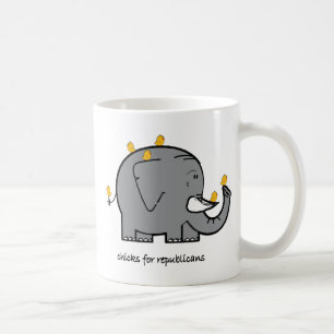 De Café pintinhos para caneca republicana