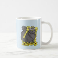 Planície mal-humorada da caneca do gatinho