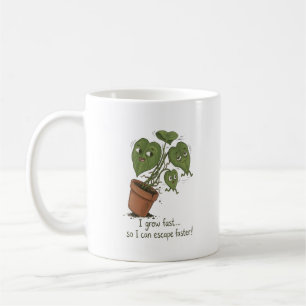 De Café Planta Engraçada - Caneca
