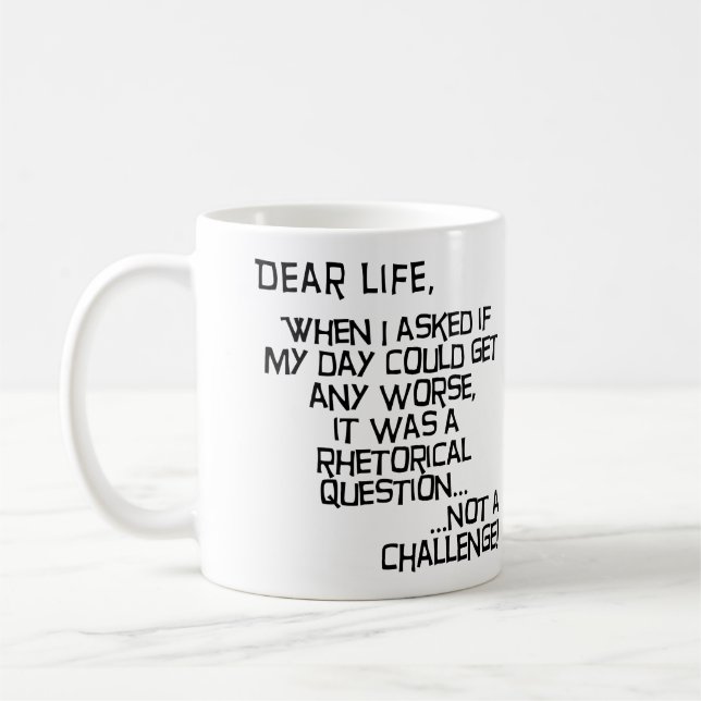 De Café Poderia Ficar Qualquer Coisa Pior Caneca Engraçada (Esquerda)