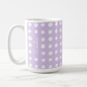 De Café Pontos Desenhados Manuais Caneca Personalizada