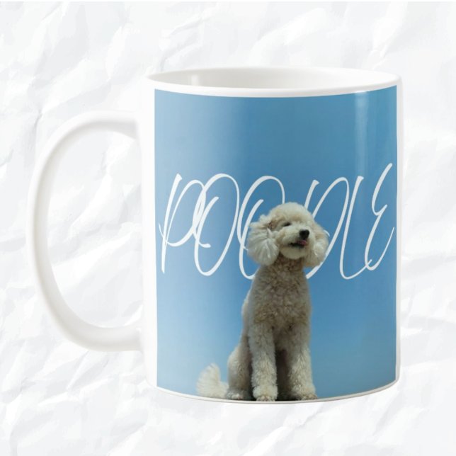 De Café Poodle Pacífico | Caneca Olhar para o Céu Azul (Criador carregado)