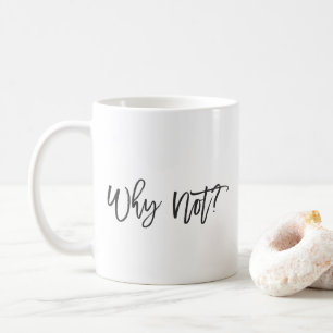 De Café Por que não? Caneca inspirada da tipografia