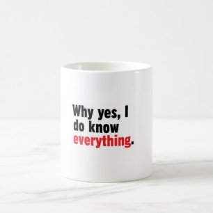 De Café Porque sim, eu sei tudo caneca