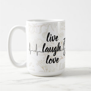 De Café positividade usando esta elegante caneca branca co