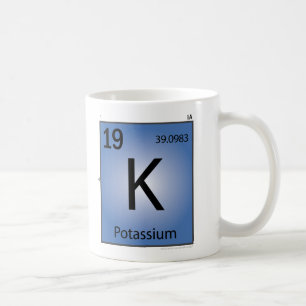 De Café Potássio (K) caneca do elemento