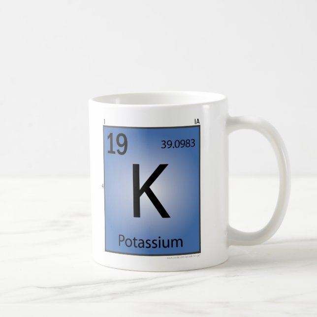De Café Potássio (K) caneca do elemento (Direita)