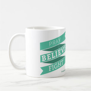 De Café Pray. Acredite. Luta. - Caneca