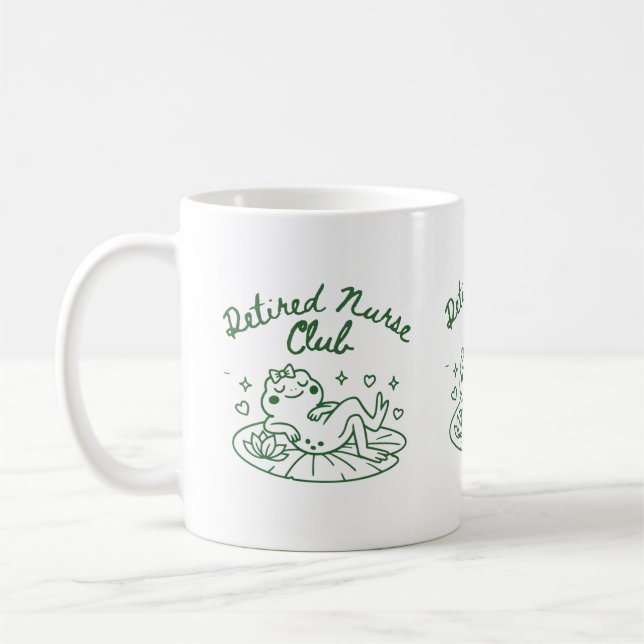 De Café Presente Caneca para Enfermeira Aposentada – Prese (Esquerda)