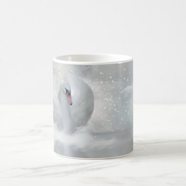 De Café Presente delicado do Natal da caneca da cisne (Centro)