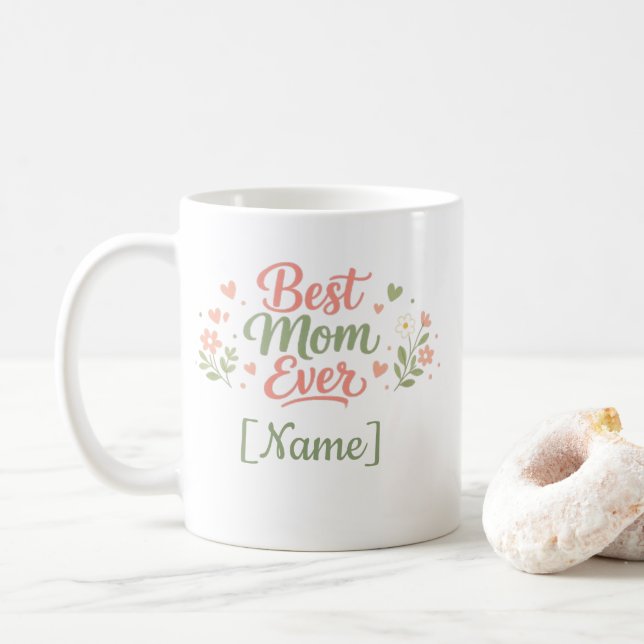 De Café Presente para a Melhor Mãe do Mundo – Caneca da Ma (Com Donut)