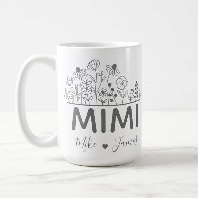 De Café Presente personalizado para avó caneca nana com ne (Esquerda)