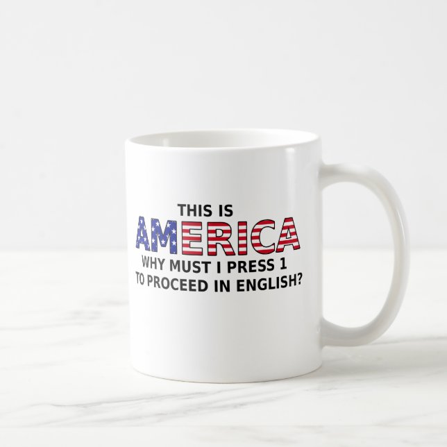 De Café Pressione 1 para Prosseguir Caneca Divertida Humor (Direita)