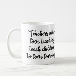 De Café Professores que amam ensinar a caneca