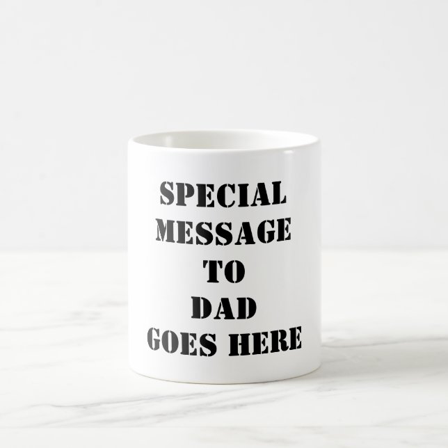 De Café Projete minha própria caneca do dia dos pais para (Centro)