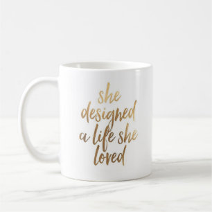 De Café Projetou uma vida onde amou a caneca