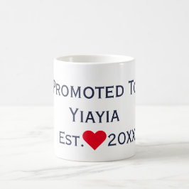 De Café Promovido ao Marinho Yiayia e caneca rosa