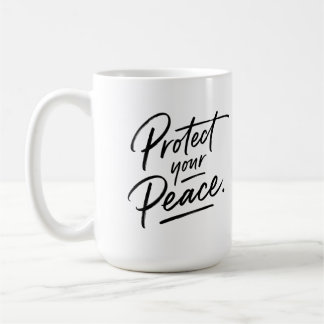 De Café Proteger a Sua Paz Caneca Fofa
