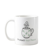 Proteger a Sua Paz Caneca Minimalista Aconchegante