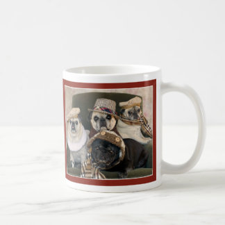 De Café Pugs na caneca do Pug da xadrez por Pugs e por
