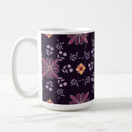 De Café Púrpura e Púrpura amarela, caneca floral