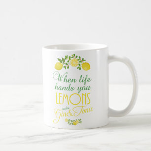 De Café Quando a vida o entrega os limões fazem a caneca