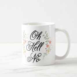 De Café Que diabos, sem caneca floral