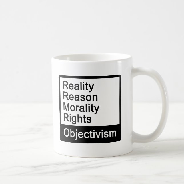 De Café Que é Objectivism? Caneca (Direita)