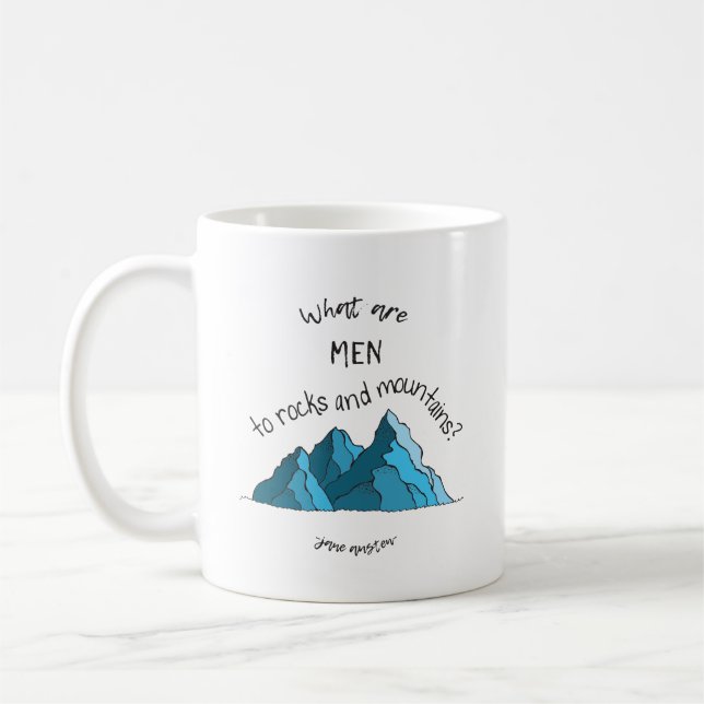 De Café Que são homens às rochas e às montanhas? Caneca (Esquerda)