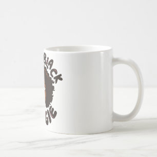 De Café Quebrou o branco preto da vela caneca do clássico