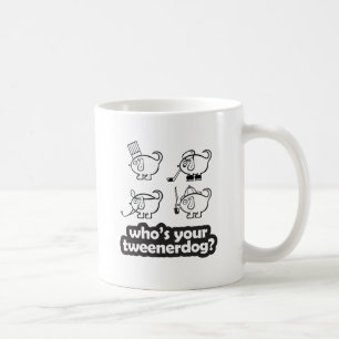 De Café quem é seu tweenerdog? caneca do design 2