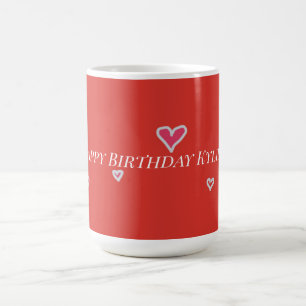 De Café Quirky Cute Hearthday Para Sua Caneca