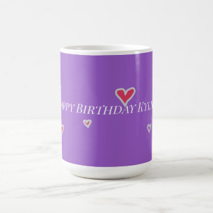 De Café Quirky Cute Hearthday Para Sua Caneca