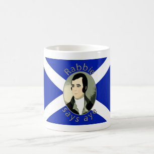 De Café Rabbie queima a caneca escocesa da independência