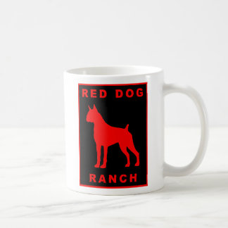 De Café Rancho vermelho do cão - caneca