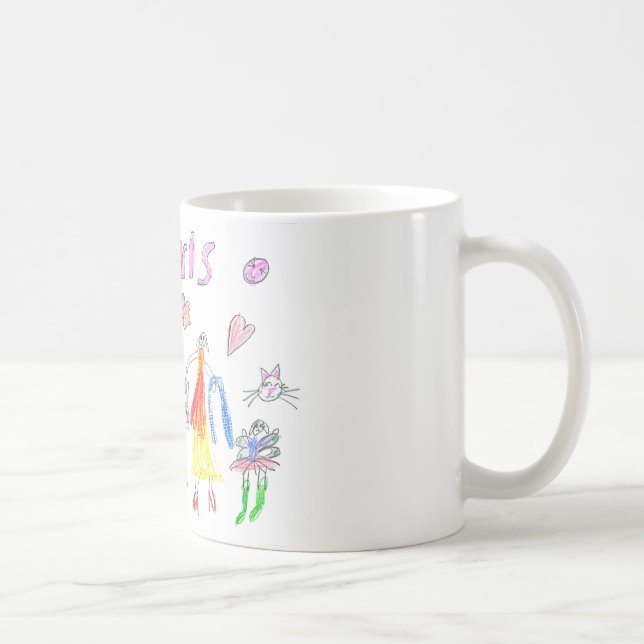 De Café Regra das meninas!!! caneca (Direita)