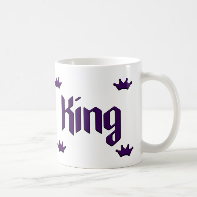 De Café Rei Caneca Roxo Coroa (Direita)