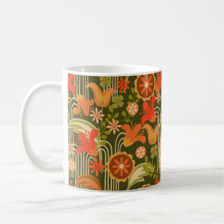 De Café Retro floral - caneca