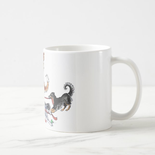De Café Reunindo a caneca do Natal do cão (Direita)